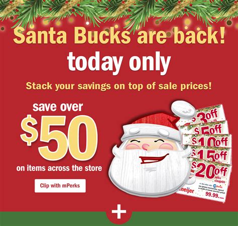 Meijer: Save over $50 with Santa Bucks! TODAY ONLY! | Milled