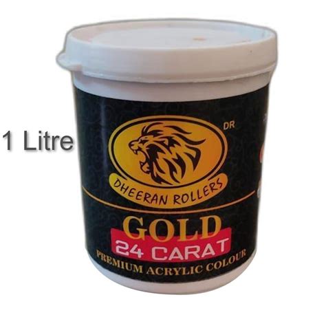 1 Litre Gold Acrylic Paint at Rs 320 | Acrylic Paints in Jaipur | ID: 25603026448