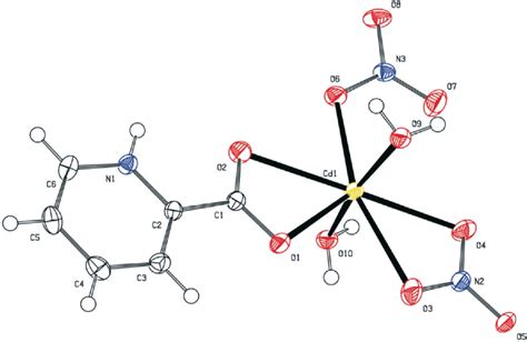 Figure 1 from The Crystal Structures of Two Novel Cadmium-Picolinic ...