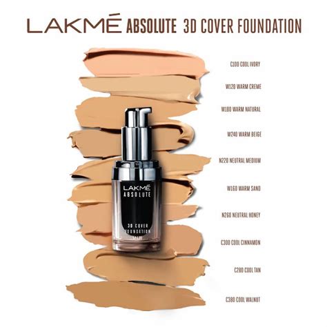 Lakme Absolute 3D Cover Foundation - Cool Cinnamon - Distacart