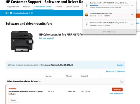 Solved: Unable to download software for HP Color LaserJet Pro MFP M1 ...