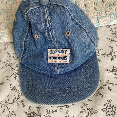 vintage old navy kids denim hat the hat is quite... - Depop