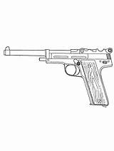Gun coloring Pages sketch template