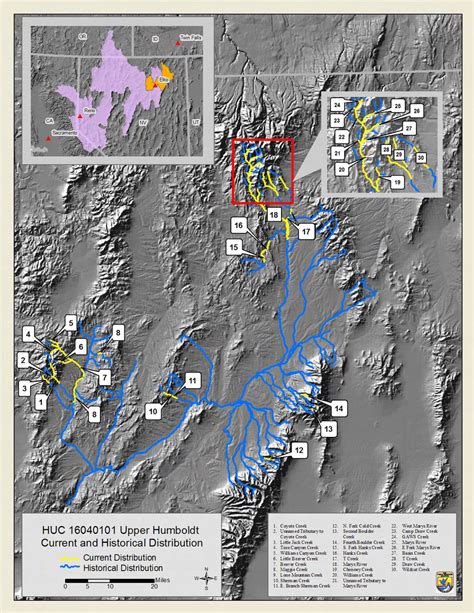 Figure A1.1. Currently occupied and probable historical Lahontan ...