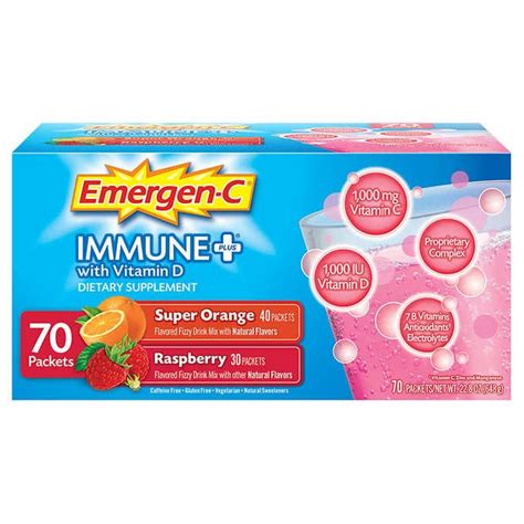 Emergen-C Immune Plus, 70 Packets - Walmart.com - Walmart.com