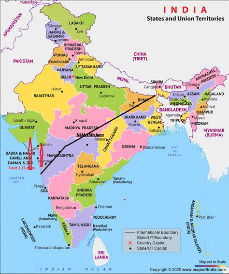 Kannauj On Political Map Of India