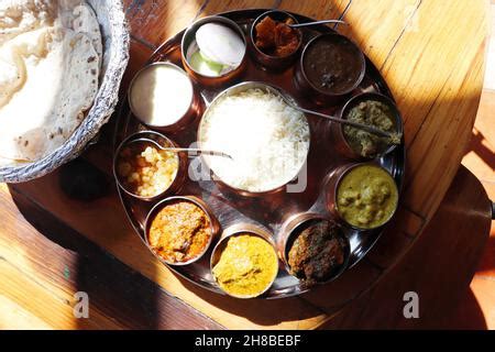 Dham - Traditional food of Himachal Pradesh. Himachali kangri dham ...