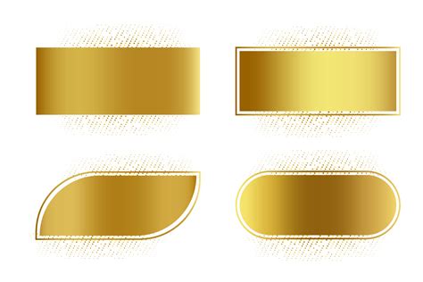 Shiny Golden Rectangle Collection 2154188 Vector Art at Vecteezy