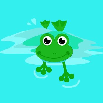 frog swimming clipart - Clip Art Library