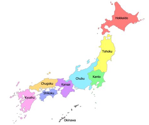 Map Of Japan Prefectures - Zip Code Map