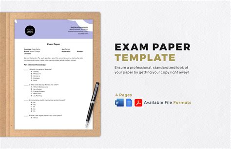 Exam Templates in Word - FREE Download | Template.net