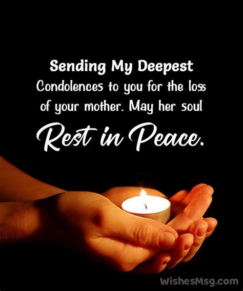 80+ Heartfelt Condolence Messages on Death of a Mother - WishesMsg