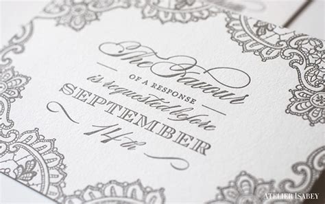 Laser Cut Lace Wedding Invitation on Behance