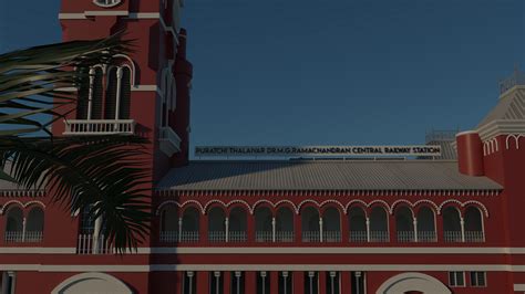 Chennai Central Station 3D Model :: Behance