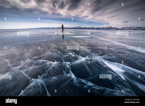 Frozen Khuvsgul lake. Khuvsgul province, Mongolia Stock Photo - Alamy