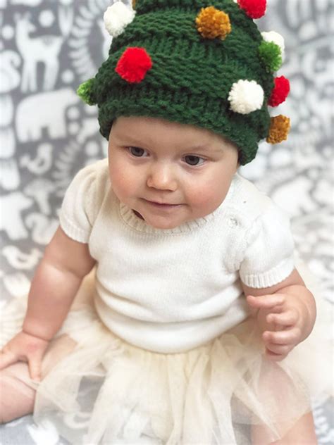 Baby Christmas Hat baby Christmas knit baby Christmas | Etsy