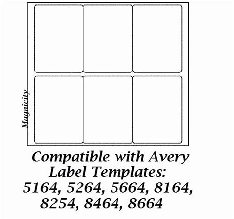 Free Avery Label Template 8164 - PRINTABLE TEMPLATES