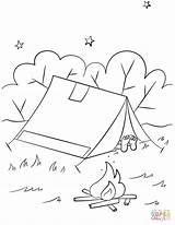 Camping Scene coloring Page  Free Printable Coloring Pages sketch template