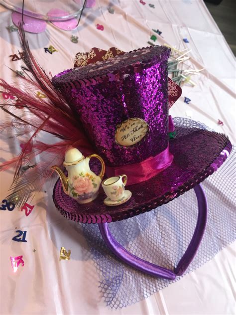 Mad hatter's tea party hat | Mad hatter tea party, Mad hatter party, Tea party decorations diy