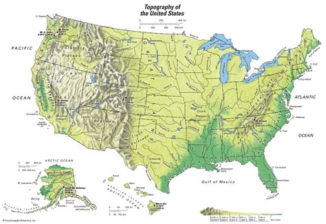 US topographic map - Topographic map US (Northern America - Americas)