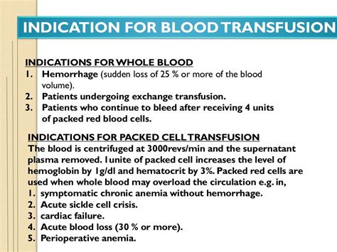 Blood and blood transfusion