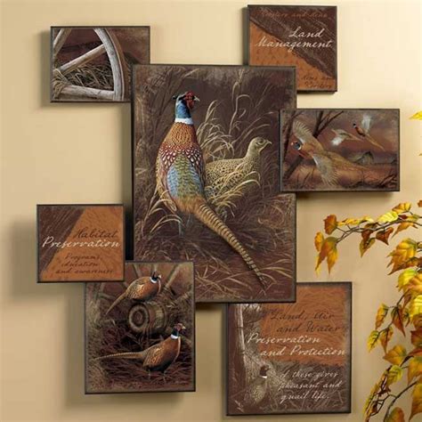 Pheasant Collage Wall Art