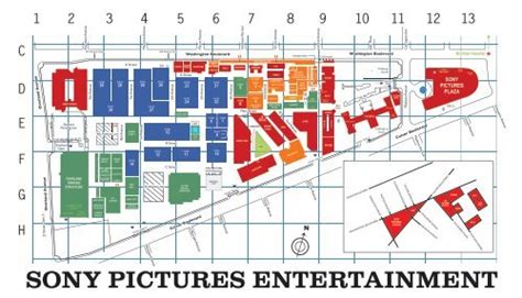 Studio Lot Map - Sony Pictures Studios