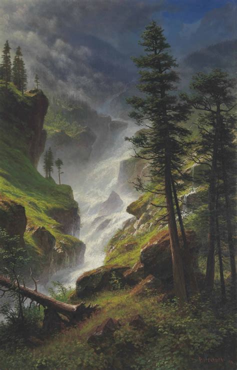 Albert Bierstadt (1830-1902) , Rocky Mountain Waterfall | Christie's