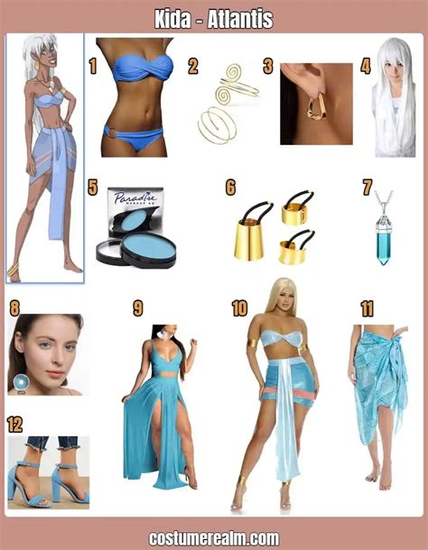 Atlantis Movie Kida Costume