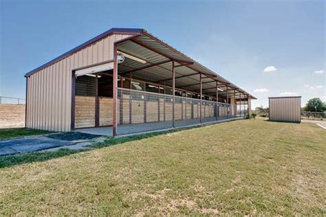 8 Stall Shed Row Barn | Pony Pad | Horse barn designs, Barn layout ...