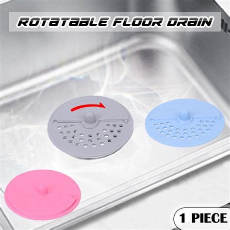 Buy Rotated Kitchen Silicone Sink Filter Bathroom Floor Drains Sewer ...