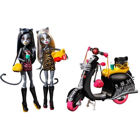 Monster High Werecats Sisters and Scooter - Walmart.com