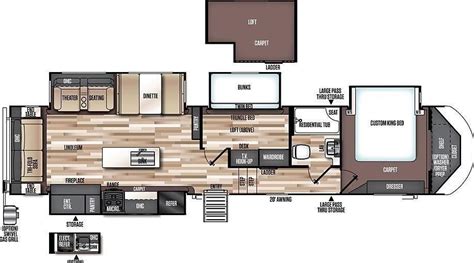 Bunk House Floor Plan for a Tiny House Trailer