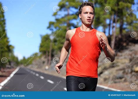 Sprinting Runner Man Running Fast Stock Image - Image of jogger, fitness: 45497637