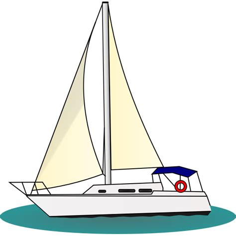 Yacht in the sea | Free SVG