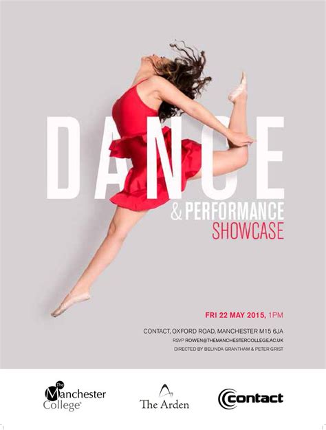 Poster for The Dance and Performance Showcase. Designed by Sarah Cleworth | Portfolio design ...