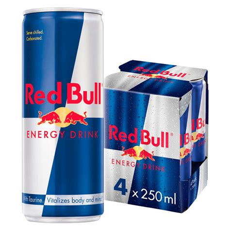 Red Bull Energy Drink, 250ml (4 Pack) | Sports & Energy Drinks ...