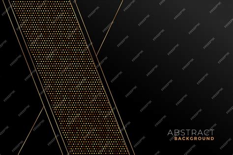 Free Vector | Black and gold stylish pattern in geometric shapes