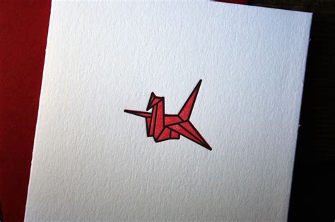 Origami Crane - Red - Twin Ravens Press