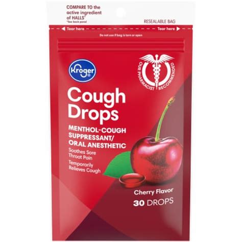 Kroger® Cherry Flavor Cough Drops, 30 ct - Kroger