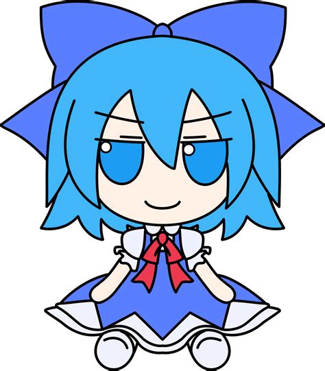 I made a high res Cirno Fumo : r/touhou