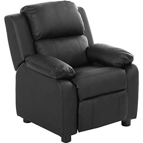 Merax Kids Recliner Sofa Chair PU Leather (Black) ** Check this awesome product by going to the ...