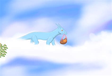 Cloudberry Picking Dragon by TheUnknownety on DeviantArt