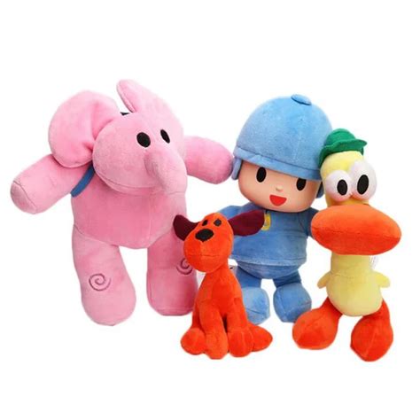 6pcs Pocoyo Cute Plush Toys Elly Pato Loula Plush Doll Pocoyo Dog Duck ...