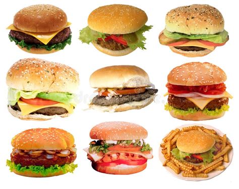 Tasty burgers, fast food stock image. Image of cheeseburger - 7207229