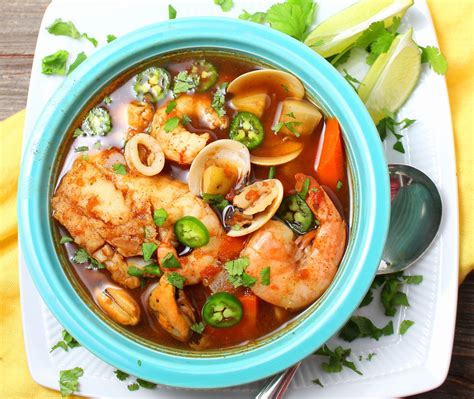 Caldo de Mariscos (Mexican Seafood Soup)