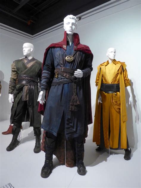 Hollywood Movie Costumes and Props: Doctor Strange movie costumes on display...