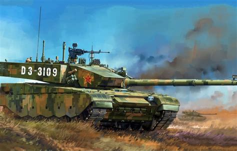 Wallpaper ZTZ-99A, the production version, 3 generations, modern Chinese main battle tank, Type ...