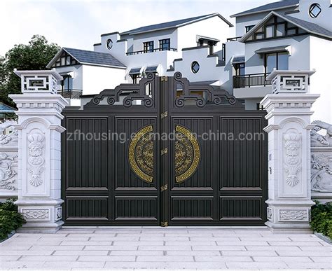 Modern Style Solid Aluminum Main Gate Design Garden Entrance Gate - China Gate and Aluminum Gate