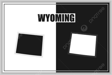 Vector Illustration Of Wyoming State Outline In Flat Design Map Style ...